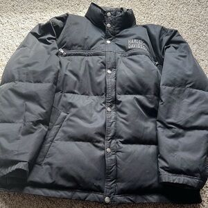 Harley-Davidson Black Quilted Puffer Coat